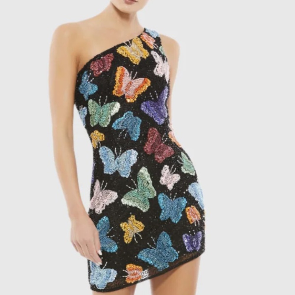Butterfly Sequin Mini Dress
